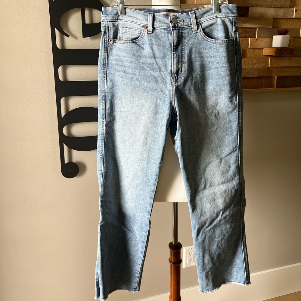 Signature Levis Strauss high rise strait denim